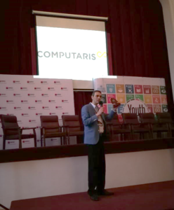 Computaris presentation at YouthSpeak Forum 2018 in Galati