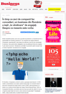 Business Magazin - Computaris article screen shot
